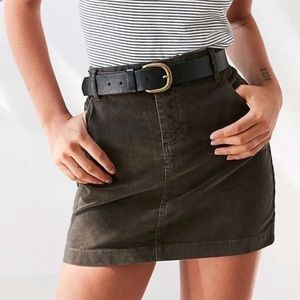 UO cord mini skirt